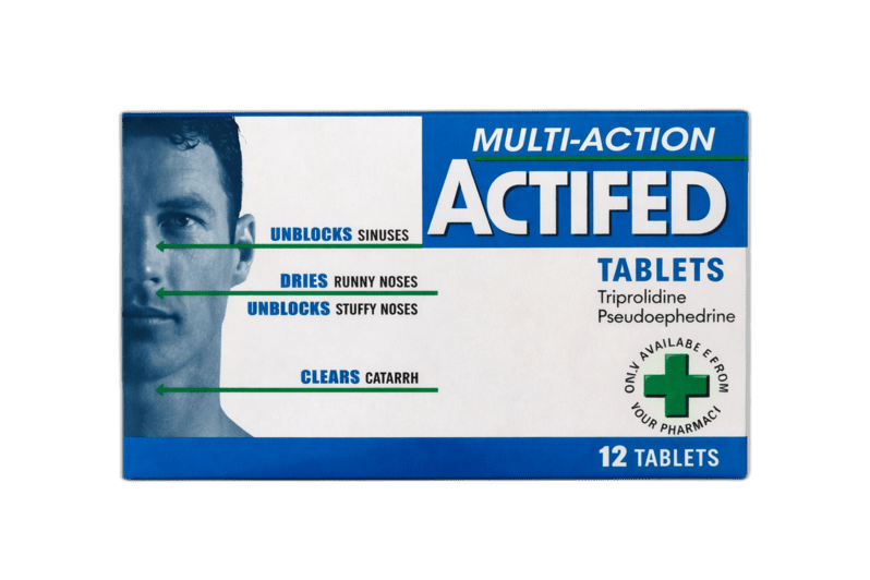 Actifed Multi-Action Tabs 12S