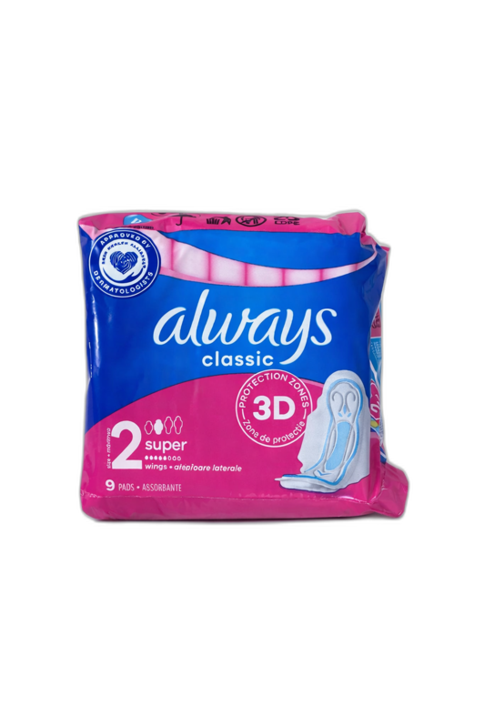 Always Classic 2 Super Sanitary Pads 9S