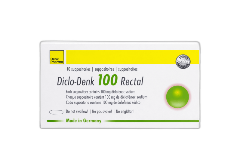 Diclo Denk 100Mg Supp 10'S