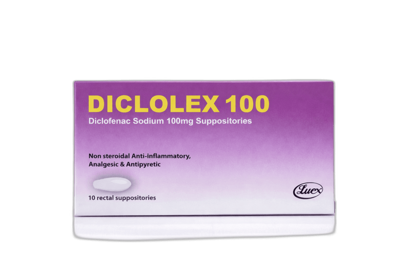 Diclolex 100Mg Suppositories 10\'S